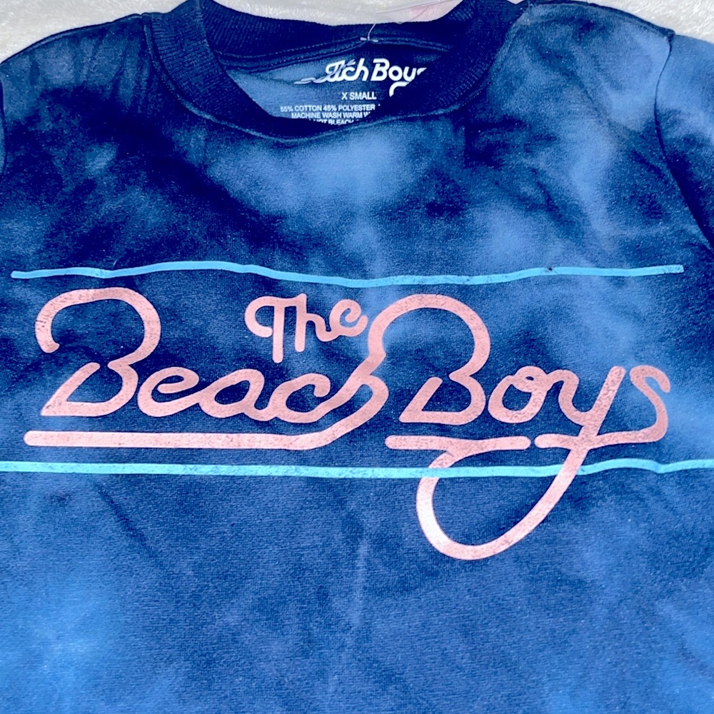 The Beach Boys Tie-Dye blue Sweatshirt XS new with tags